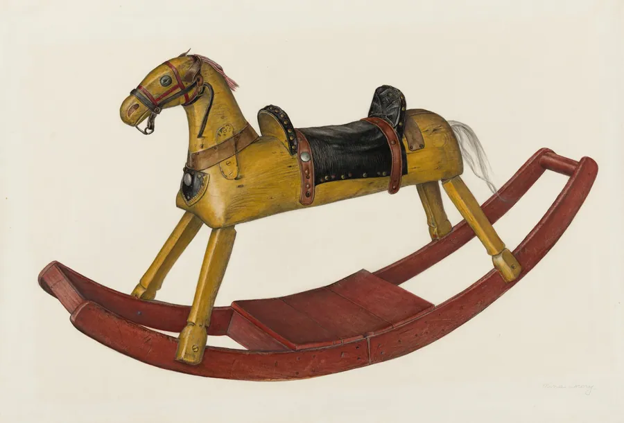 Rocking Horse by Mina Lowry