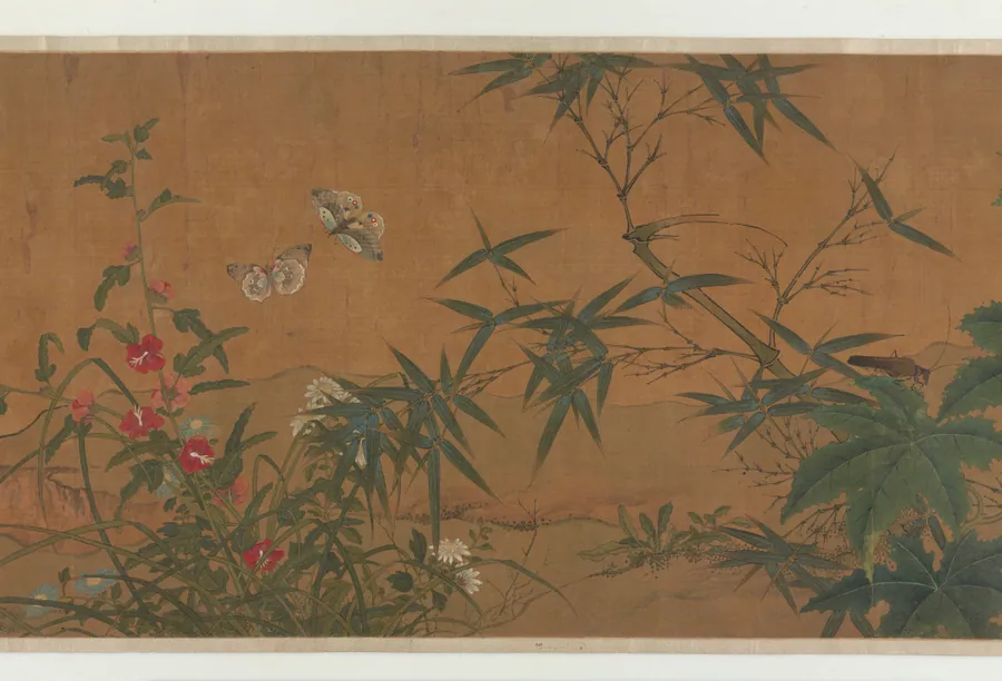 Flowers, birds, and insects by Formerly attributed to Qian Xuan 錢選 (late 13th century)