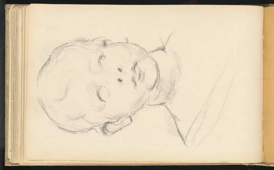 Study of Desiderio da Settignano's "Bust of a Child" by Paul Cezanne