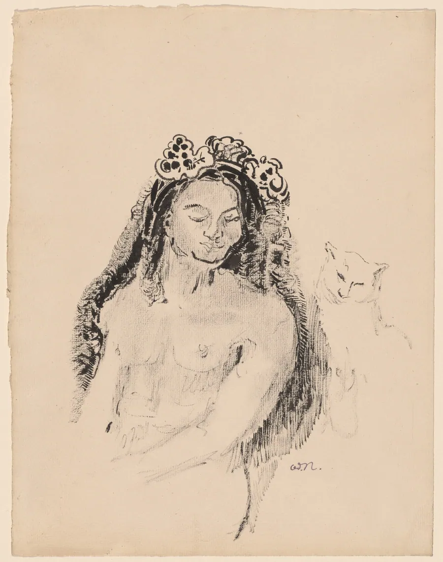 The Queen of Sheba (La Reine de Saba) by Odilon Redon