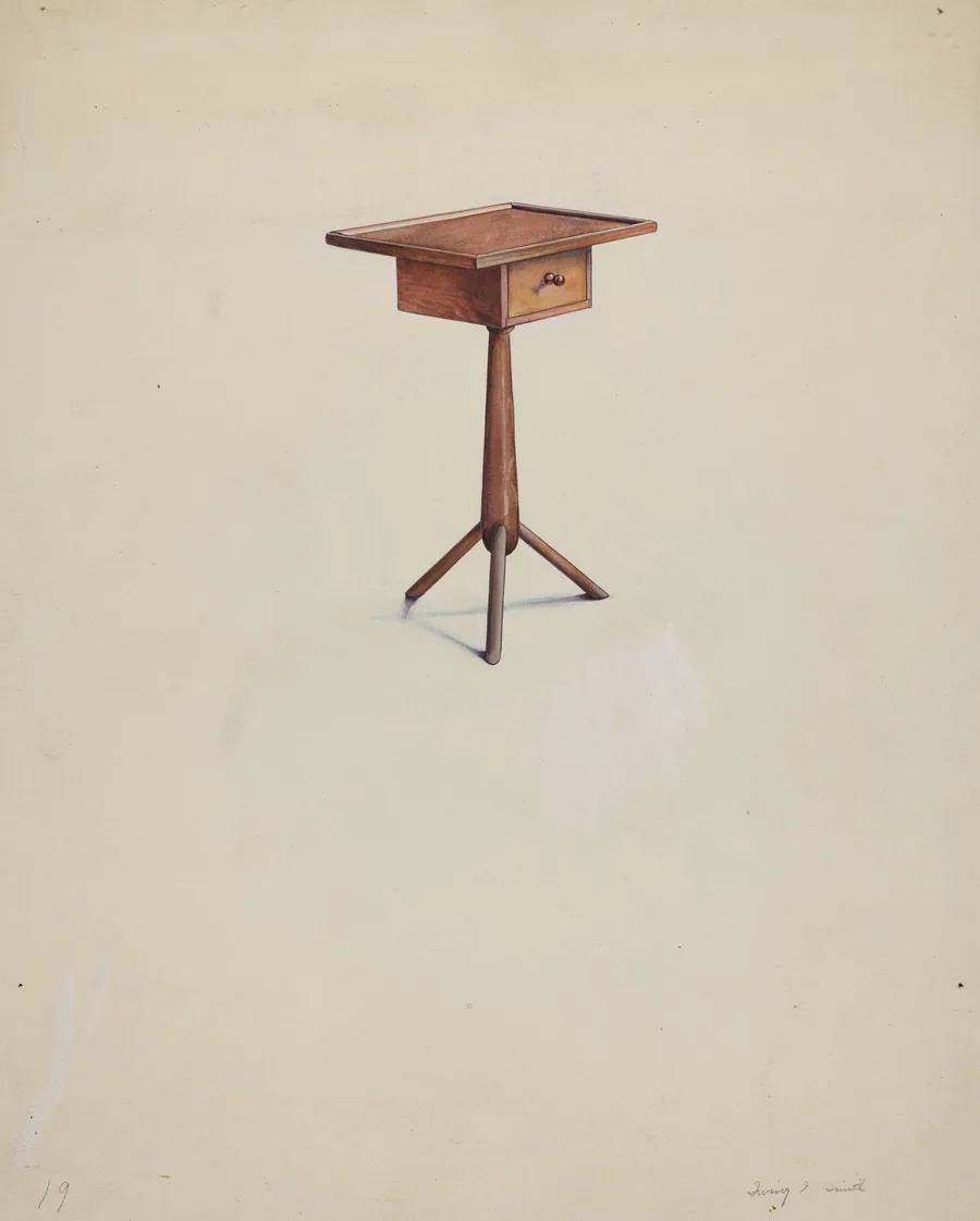 Shaker Peg Leg Stand by Irving I. Smith