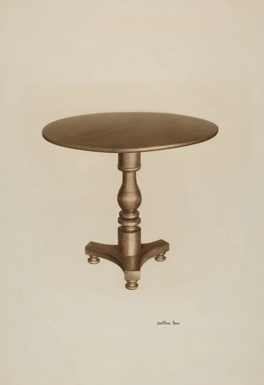Round Top Table by Josephine Prado