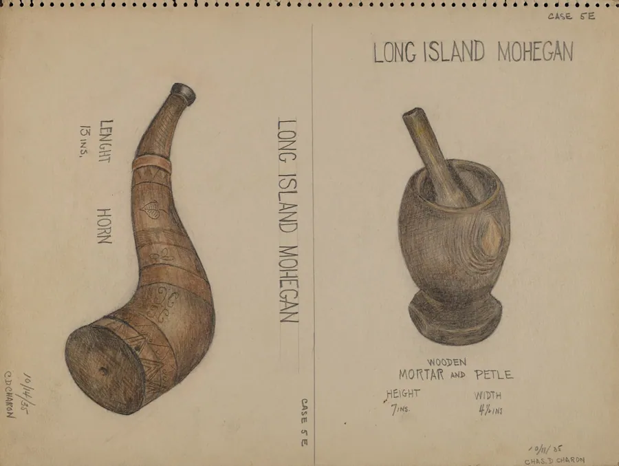 Horn and Mortar & Pestle by Charles Charon
