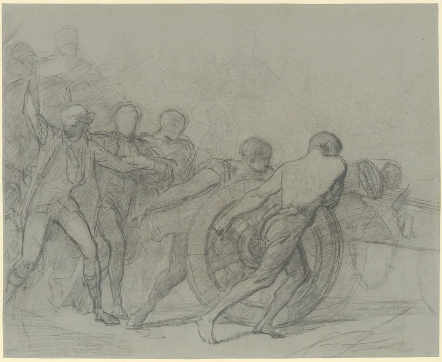 Study for "The Enrollment of the Volunteers of 1792" by Thomas Couture