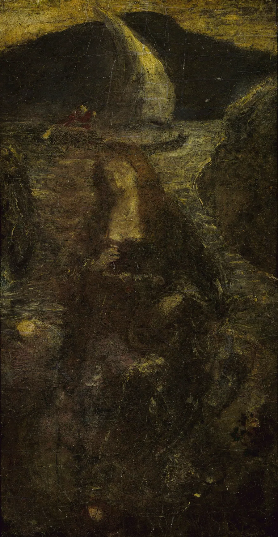 Passing Song by Albert Pinkham Ryder, born New Bedford, MA 1847-died New York City 1917