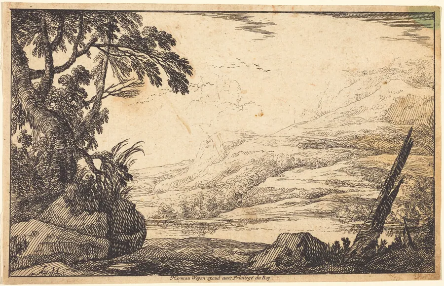 Mountainous Landscape by Laurent de La Hyre