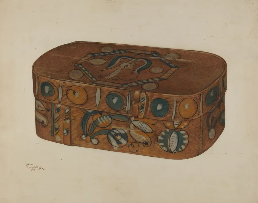Pa. German Cap Box by Rolland Livingstone