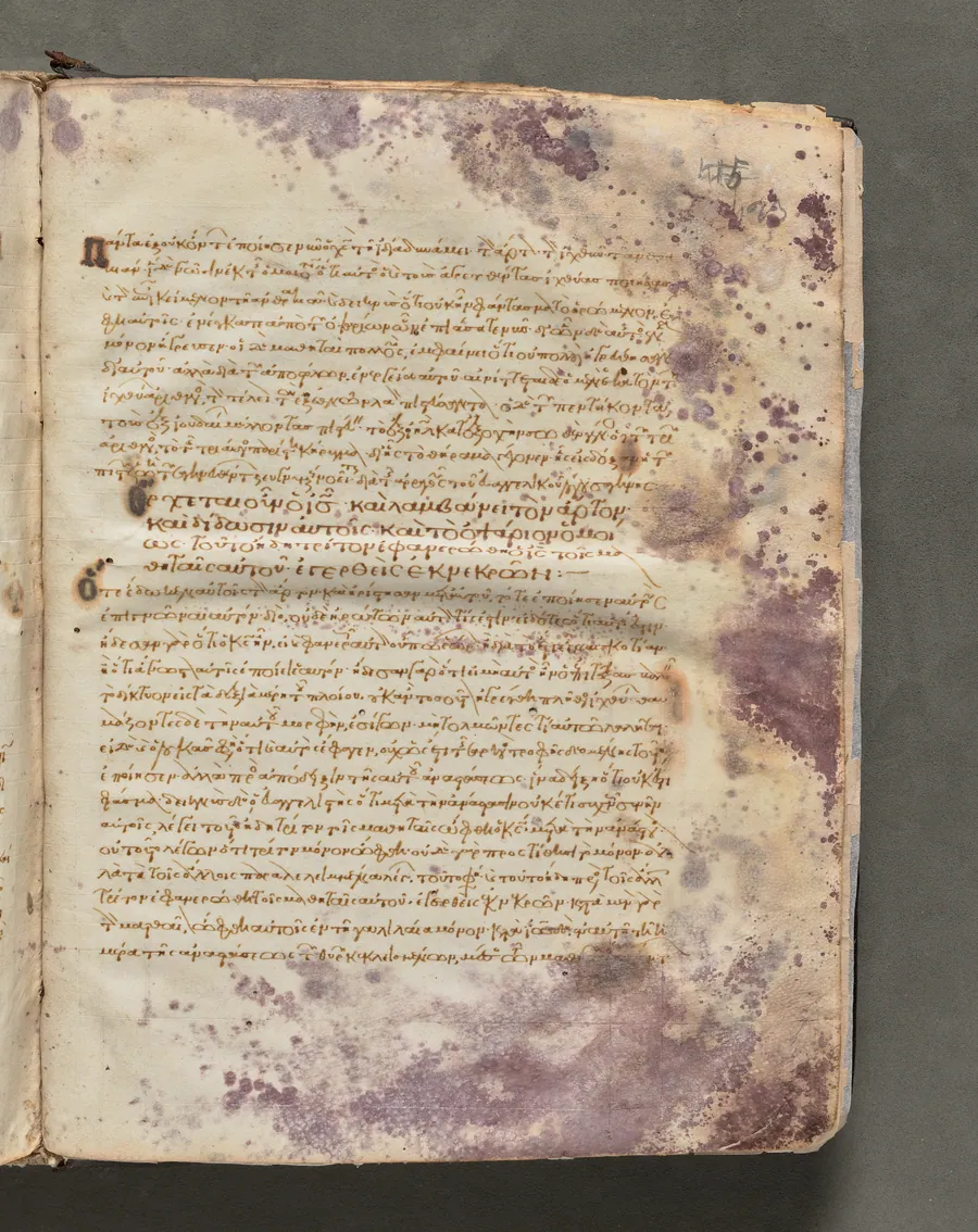 Text, folio 423 (recto), from a Gospel Book with Commentaries