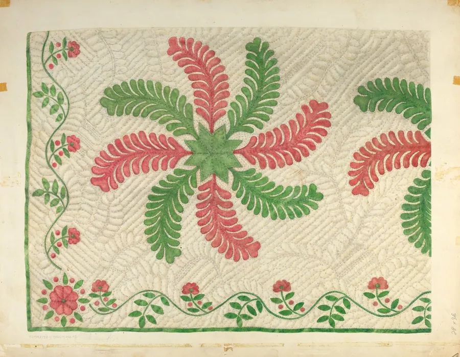 Quilt Applique Pattern by Maud M. Holme