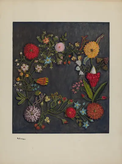 Crewel Wreath