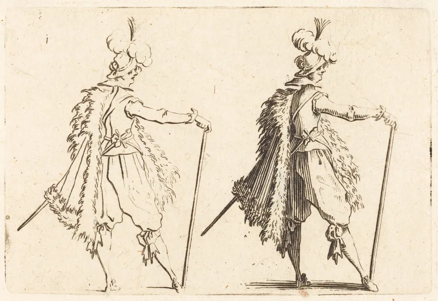 Gentleman with Cane by Jacques Callot