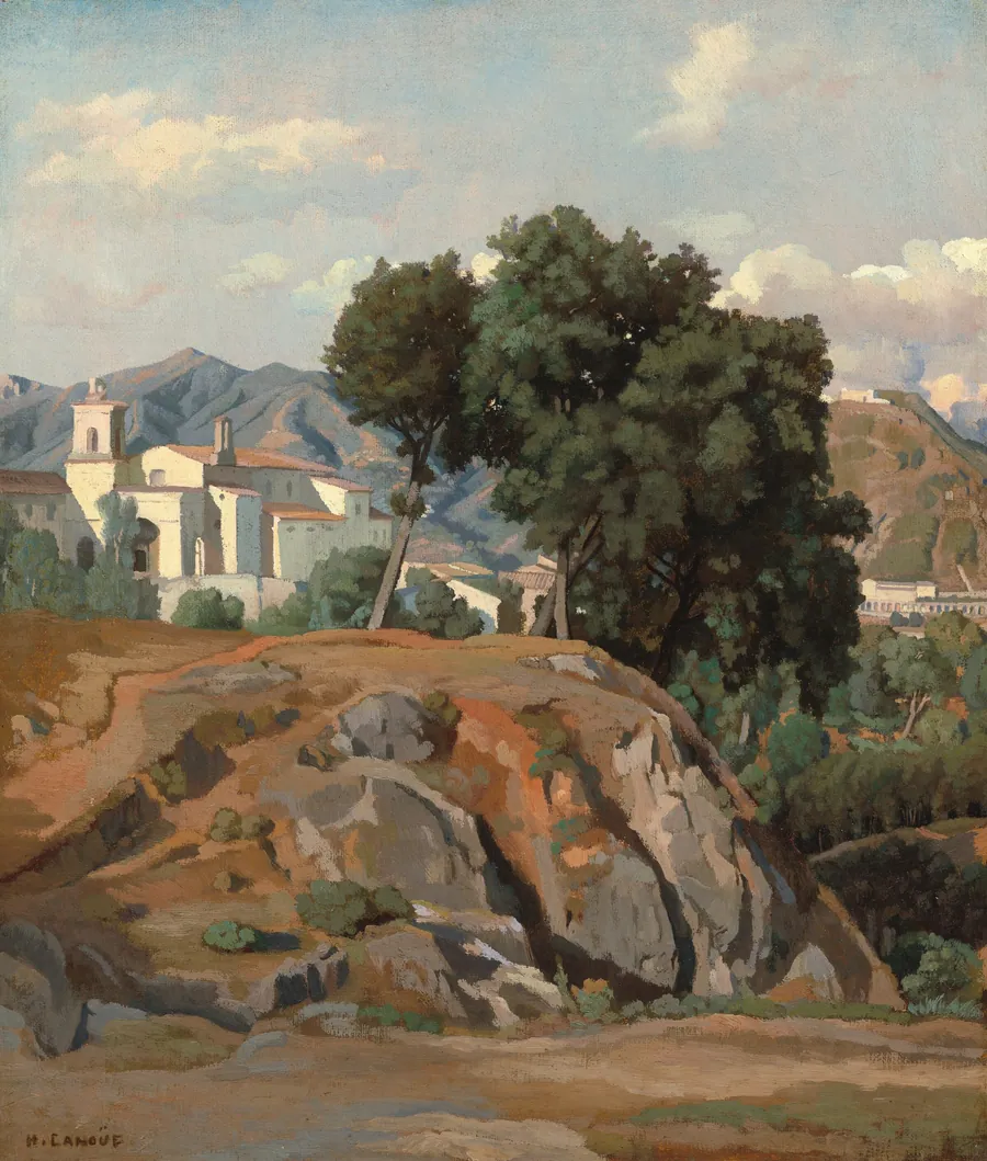 View of La Cava by Félix-Hippolyte Lanoüe