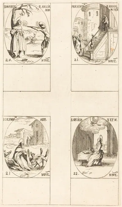 Edmund, King of England, Martyr; Presentation of the Virgin; St. Columban; St. Cecelia