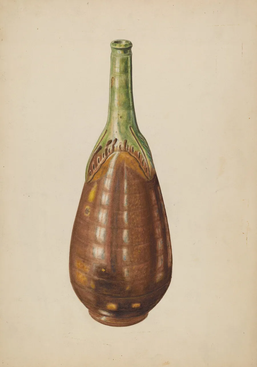 Terracotta Wine Bottle by Al Curry