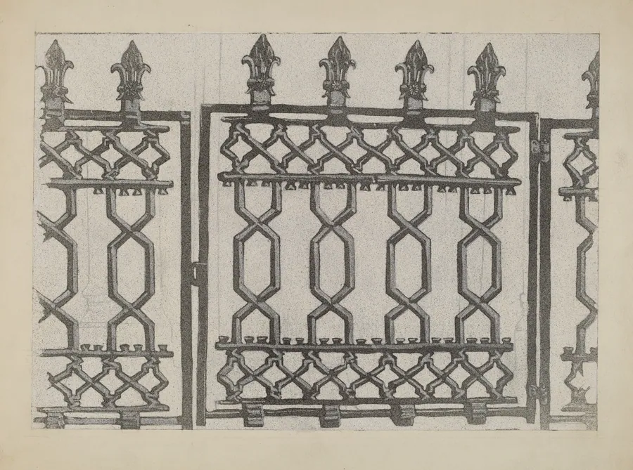 Cast Iron Rail and Gate by Aurelia Arbo