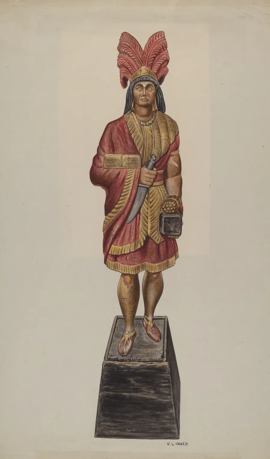 Cigar Store Indian by V.L. Vance