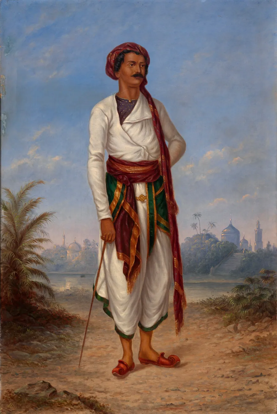 Hindu Man by Antonion Zeno Shindler, 1813 Bulgaria-died Washington, DC 1899