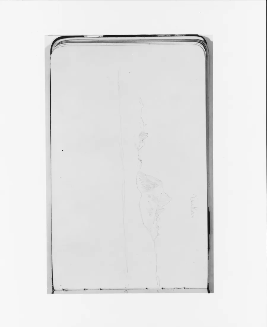View of Mount Suskan  (from Sketchbook) by Albert Bierstadt