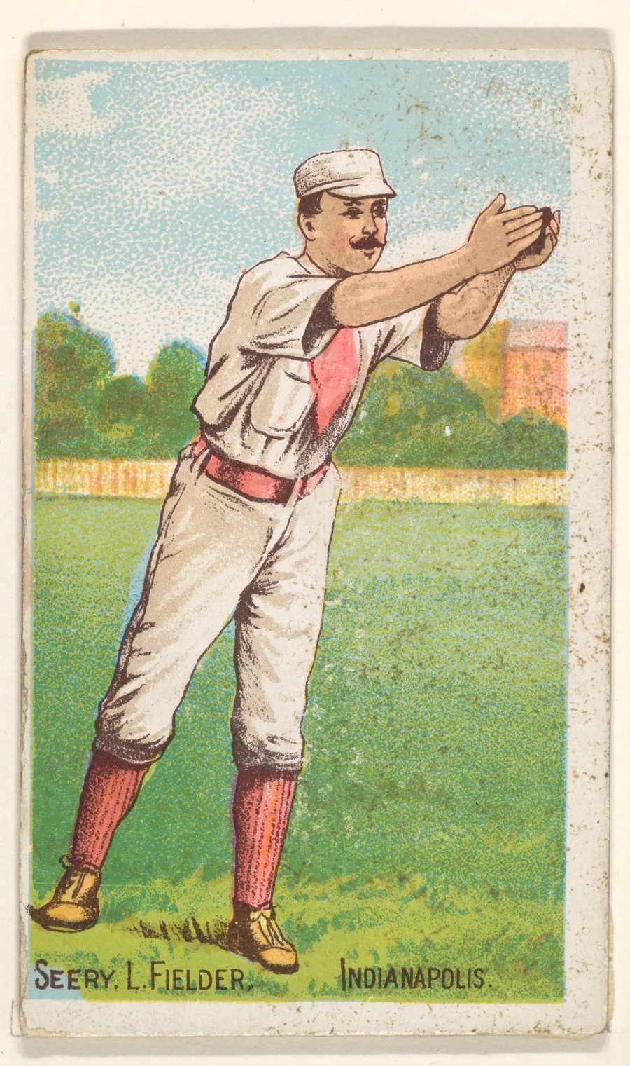 Seery (Hands Outstretched), Left Field, Indianapolis, from the Gold Coin series (N284) for Gold Coin Chewing Tobacco by D. Buchner & Co., New York