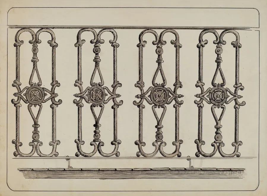Cast Iron Balcony Rail by Al Curry