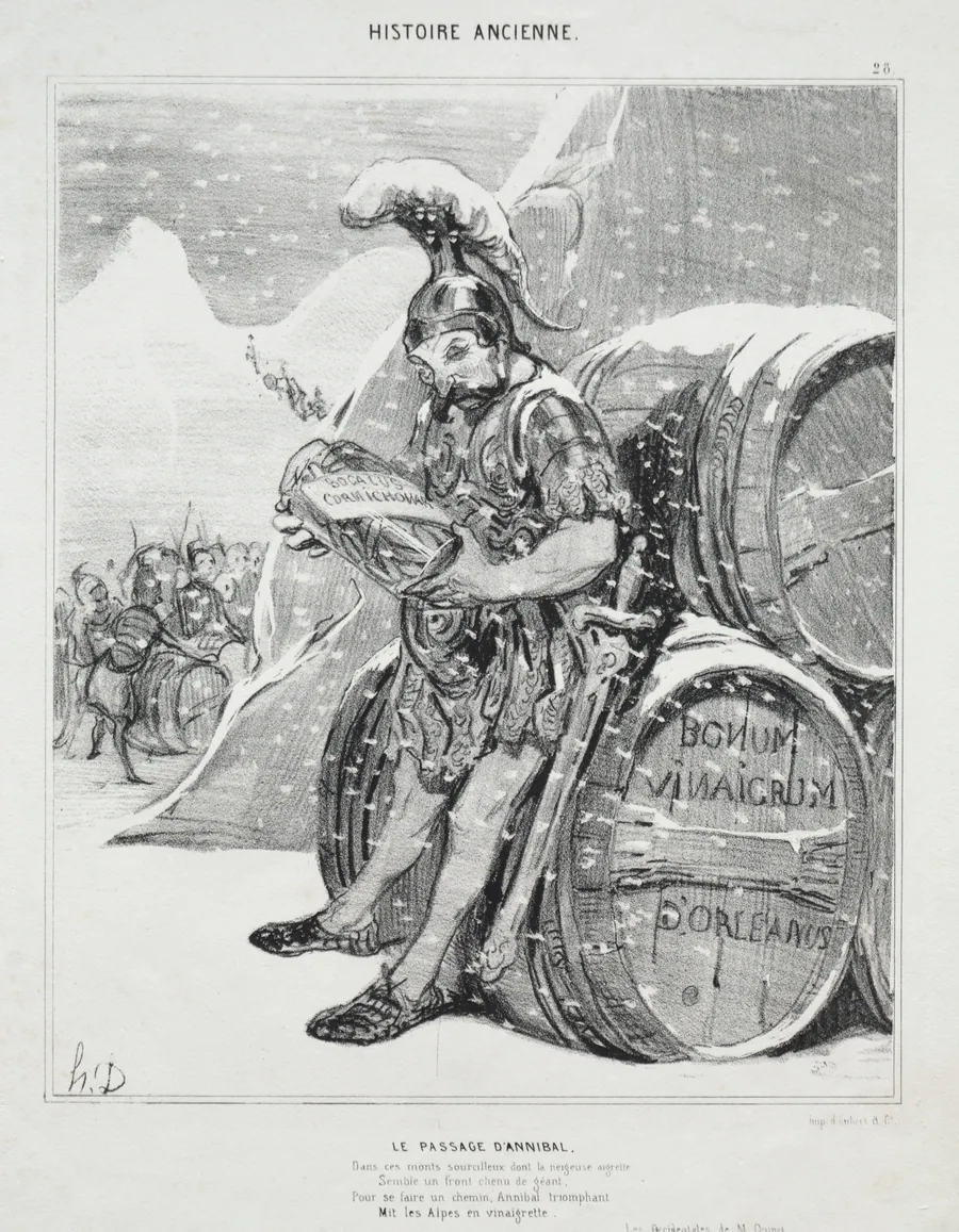 Hannibal's Crossing by Honoré Daumier