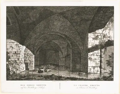 Die Grosse Grotte auf dem Heidelberger Schlosse (The Large Grotto at Heidelberg Castle)