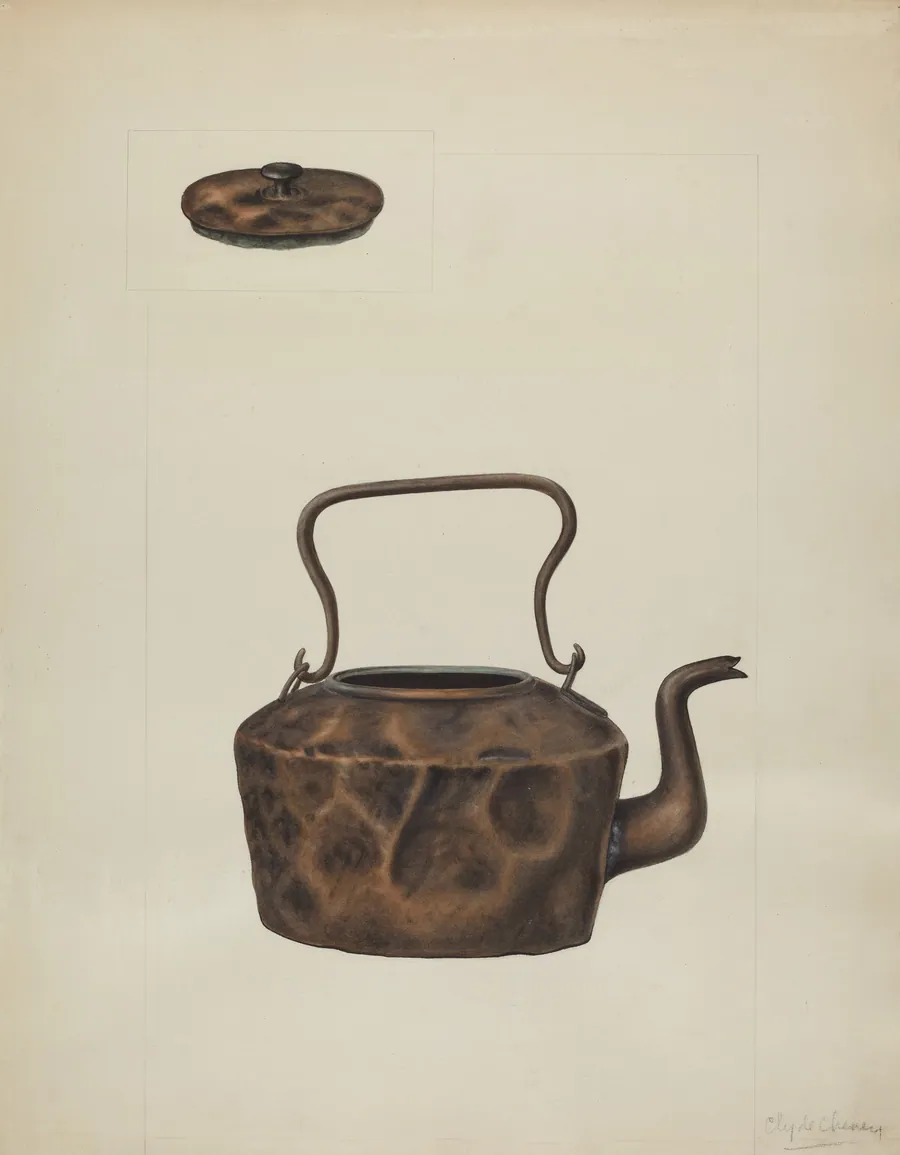 Copper Tea Kettle by Clyde L. Cheney