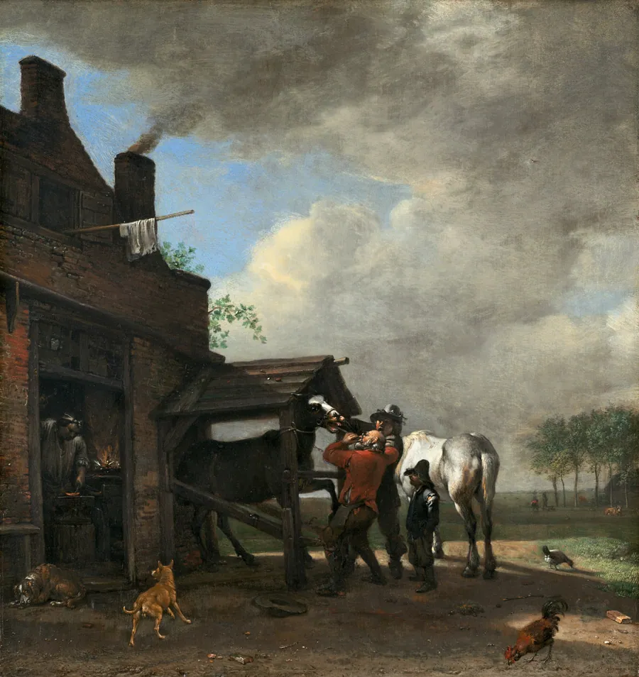 A Farrier's Shop by Paulus Potter