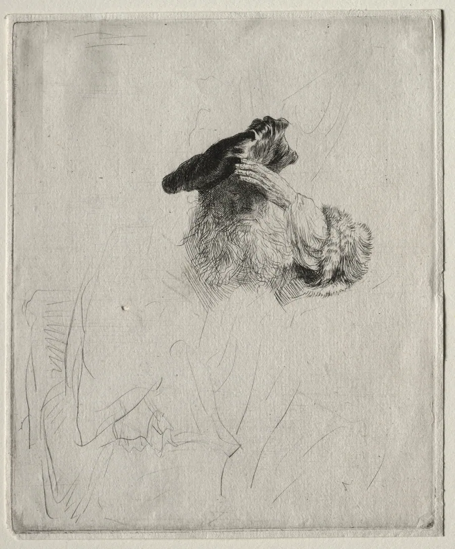 Old Man Shading his Eyes with His Hand by Rembrandt van Rijn