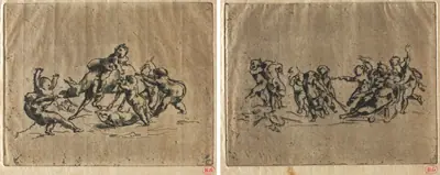 Bacchanal with Children and Donkey