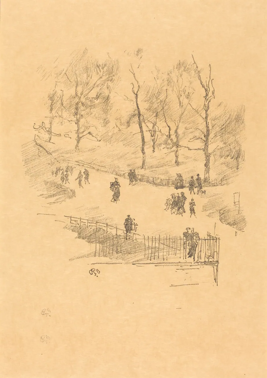 Kensington Gardens by James McNeill Whistler