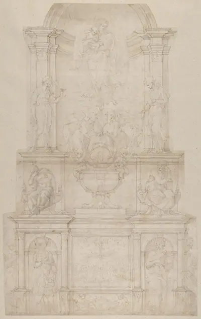Design for the Tomb of Pope Julius II della Rovere
