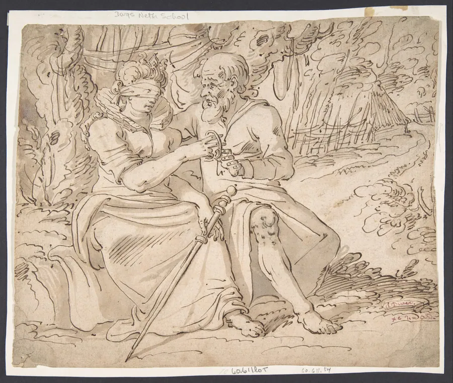 Judah Giving Tamar his Staff and Bracelets by Anonymous, Netherlandish, 16th century