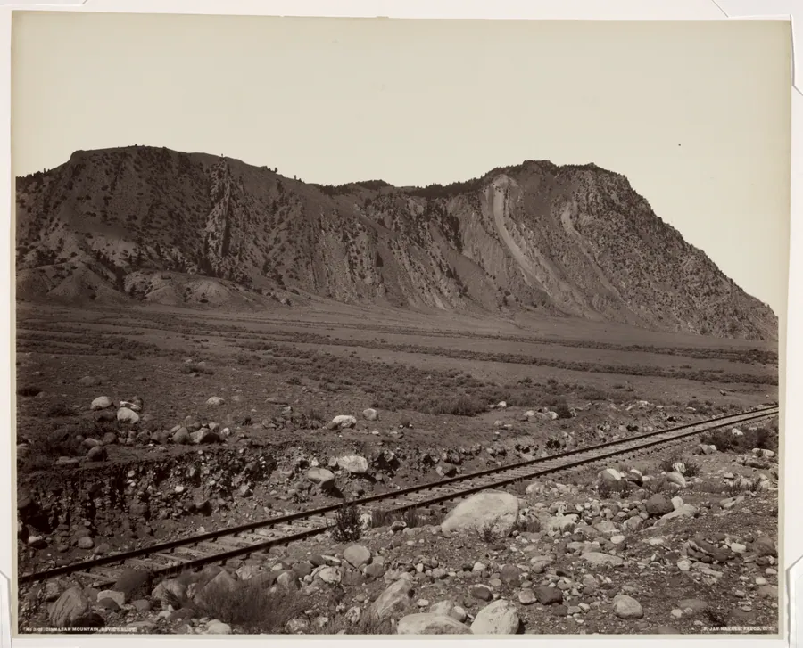 Cinnabar Mountain, Devil Slide by Frank Jay Haynes