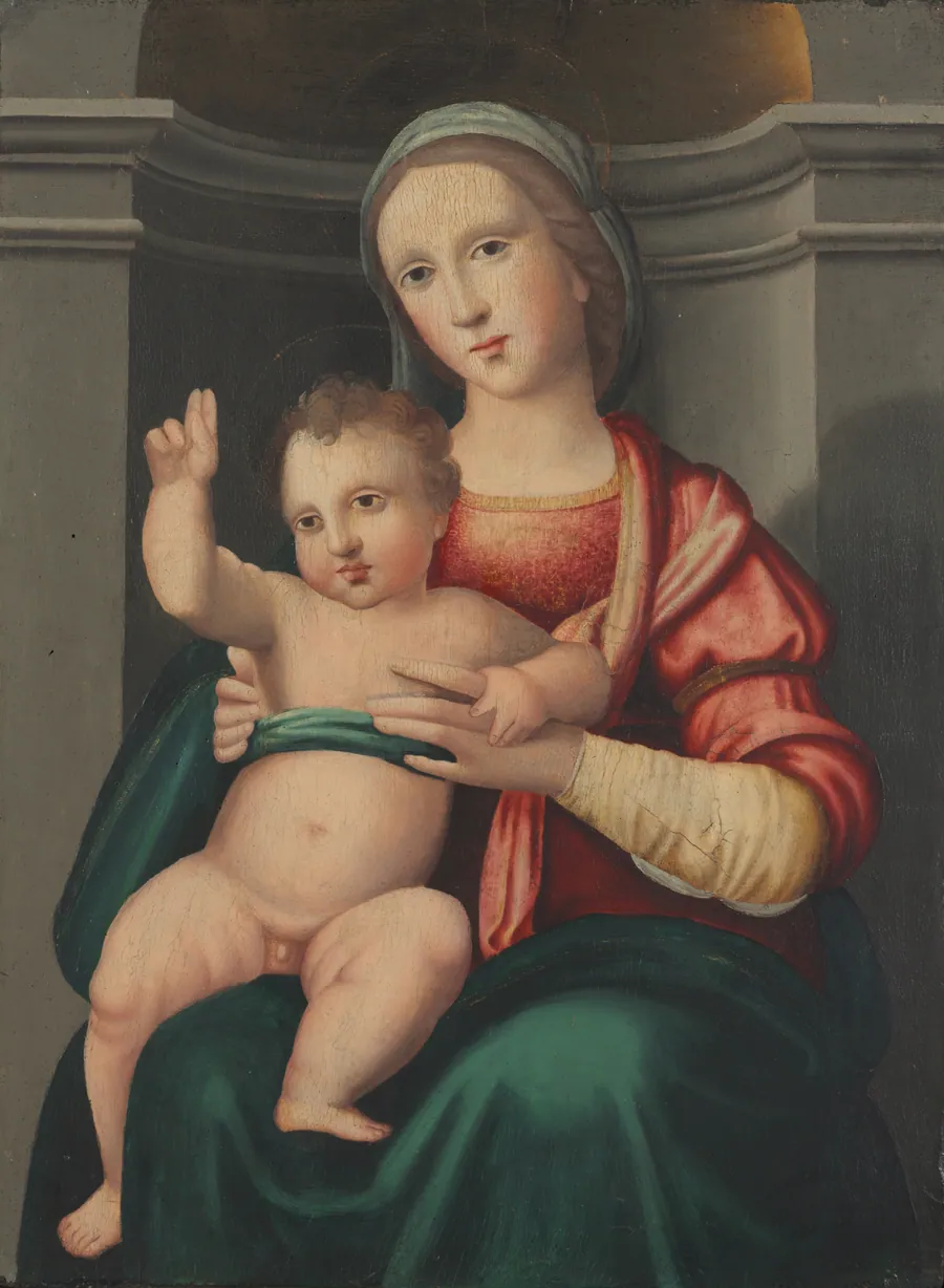 Madonna and Child in a Niche by Antonio del Ceraiolo