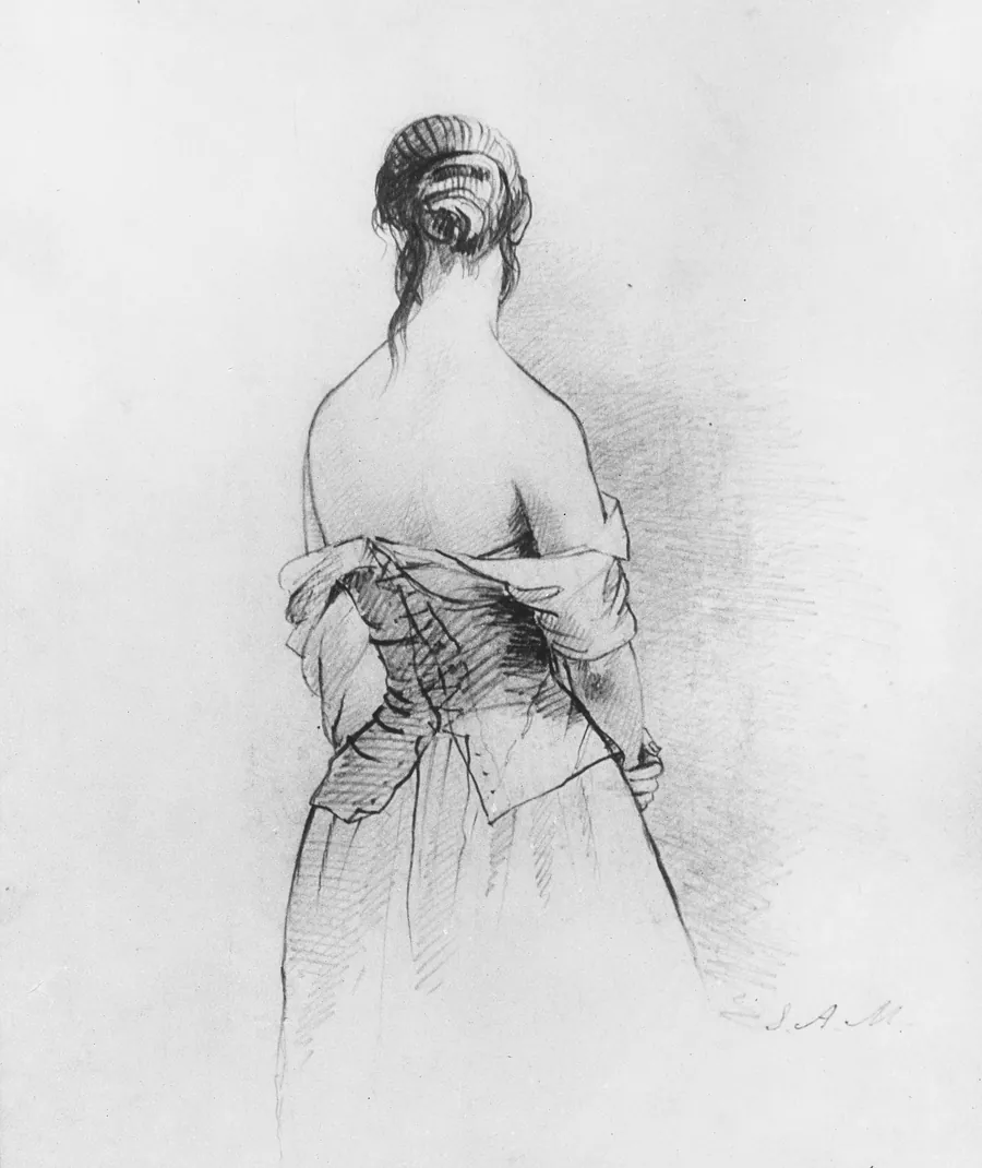 Back of a Woman (from McGuire Scrapbook) by Shepard Alonzo Mount