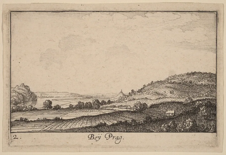 Near Prague by Wenceslaus Hollar