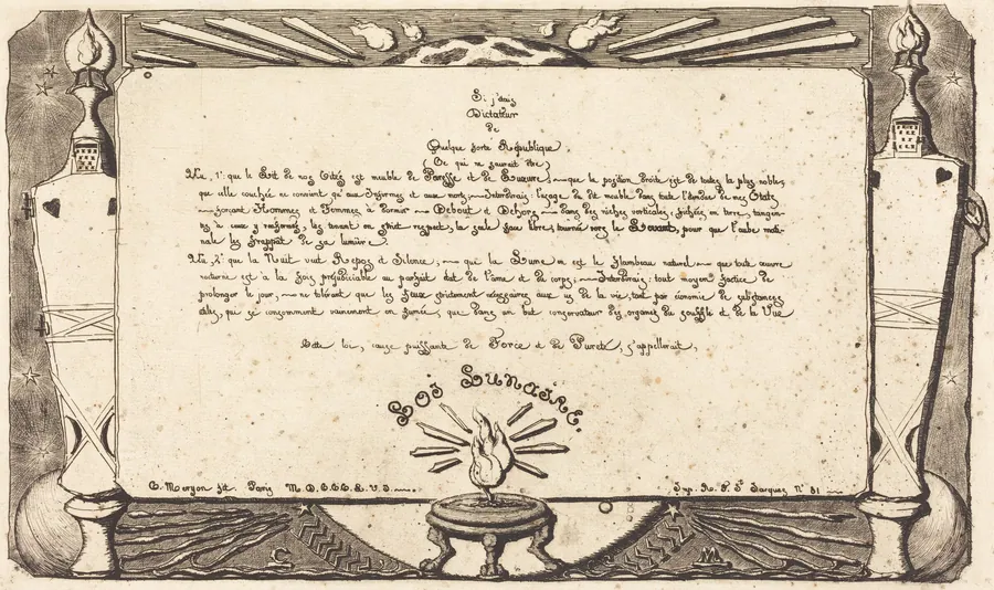 La Loi lunaire, 1er planche ("Lunar" Law, 1st plate) by Charles Meryon