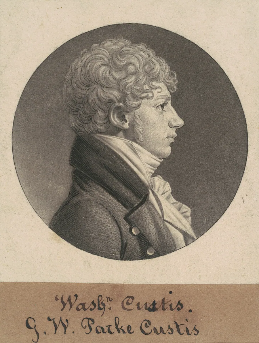George Washington Parke Custis by Charles B. J. Févret de Saint-Mémin