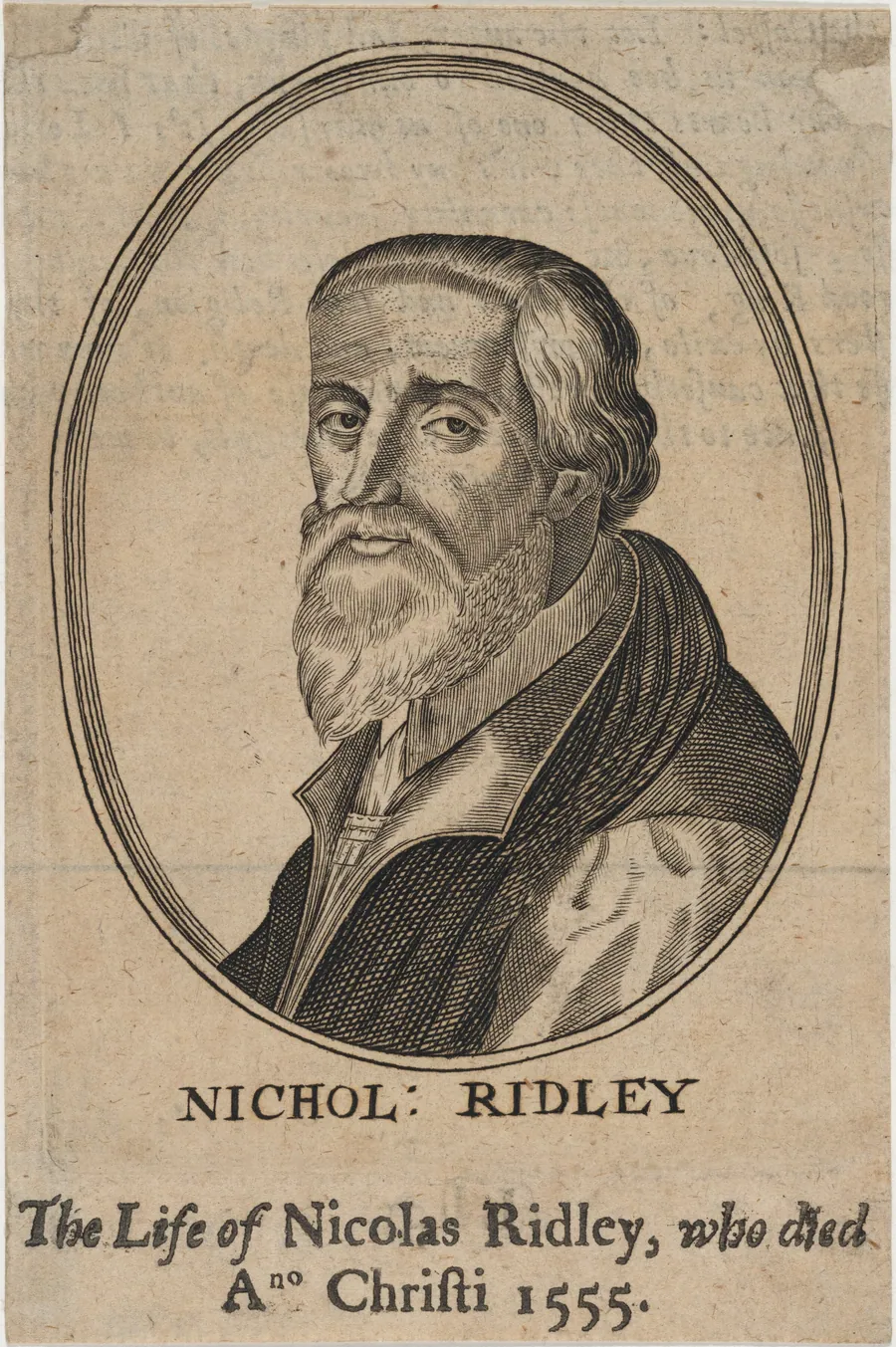 Nicholas Ridley, D.D., Bishop of London, Martyr by Unknown 19th Century