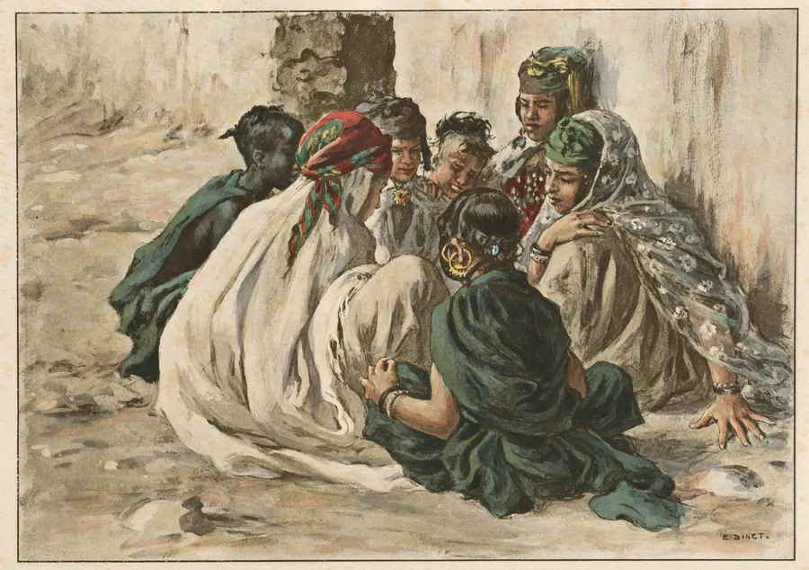 Jeux de Fillettes à Laghouat by Étienne Dinet