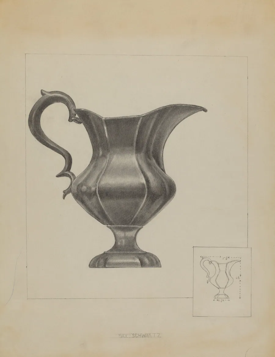 Pewter Pitcher by Max Schwartz