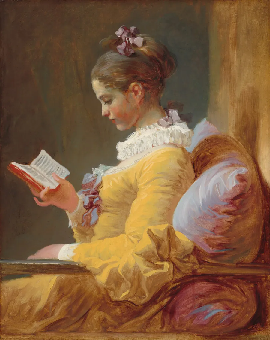 Young Girl Reading by Jean Honoré Fragonard