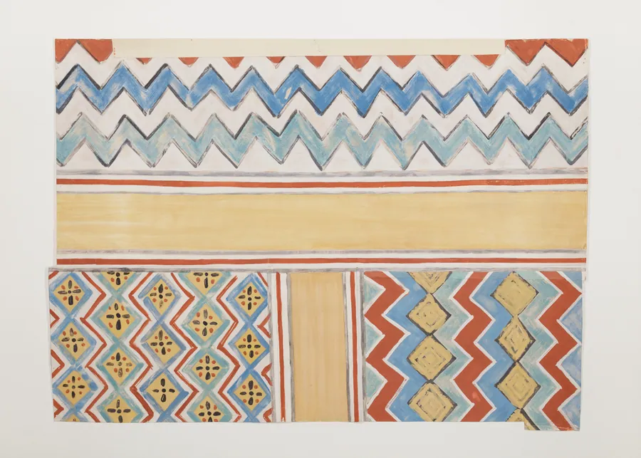 Ceiling on the South Side of Nakht's Offering Chapel by Norman de Garis Davies