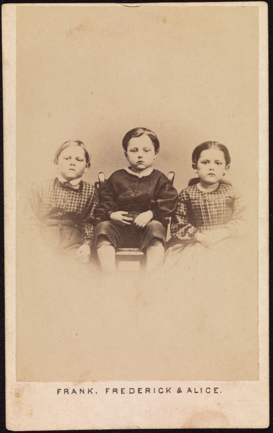 Frank, Frederick & Alice. "The Children of the Battle Field" by Wenderoth, Taylor & Brown