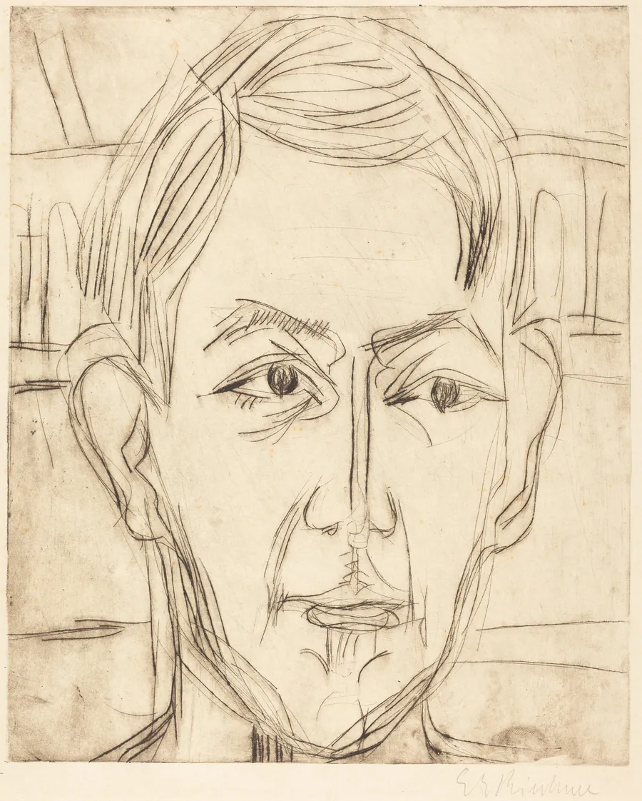 Dr. Hans Bütow by Ernst Ludwig Kirchner