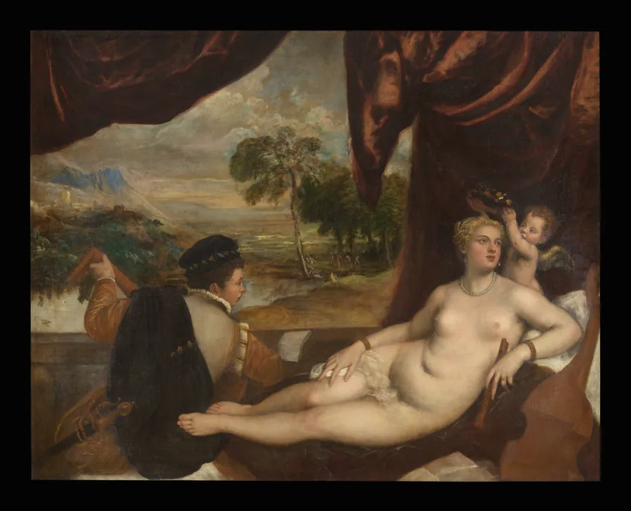 Venus and the Lute Player by Titian