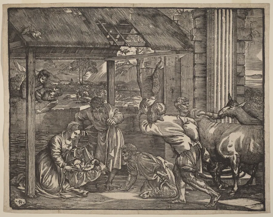 The Adoration of the Shepherds by Giovanni Britto