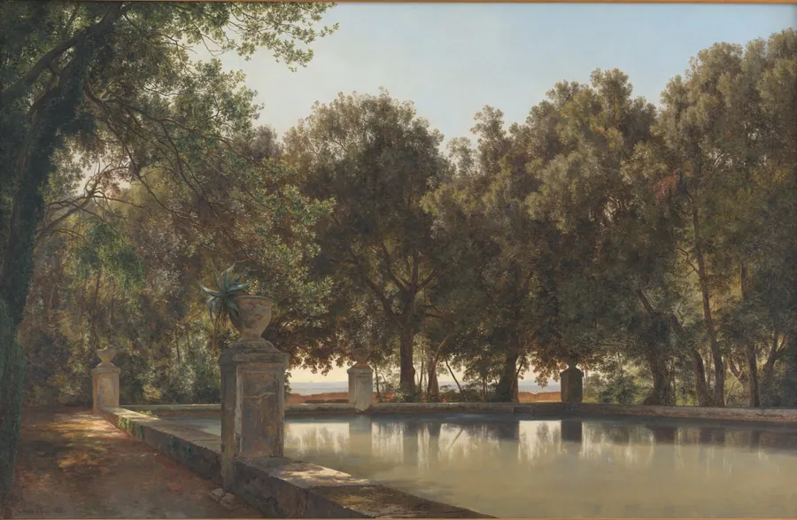 Et bassin i Villa d'Estes have, Tivoli by Janus la Cour