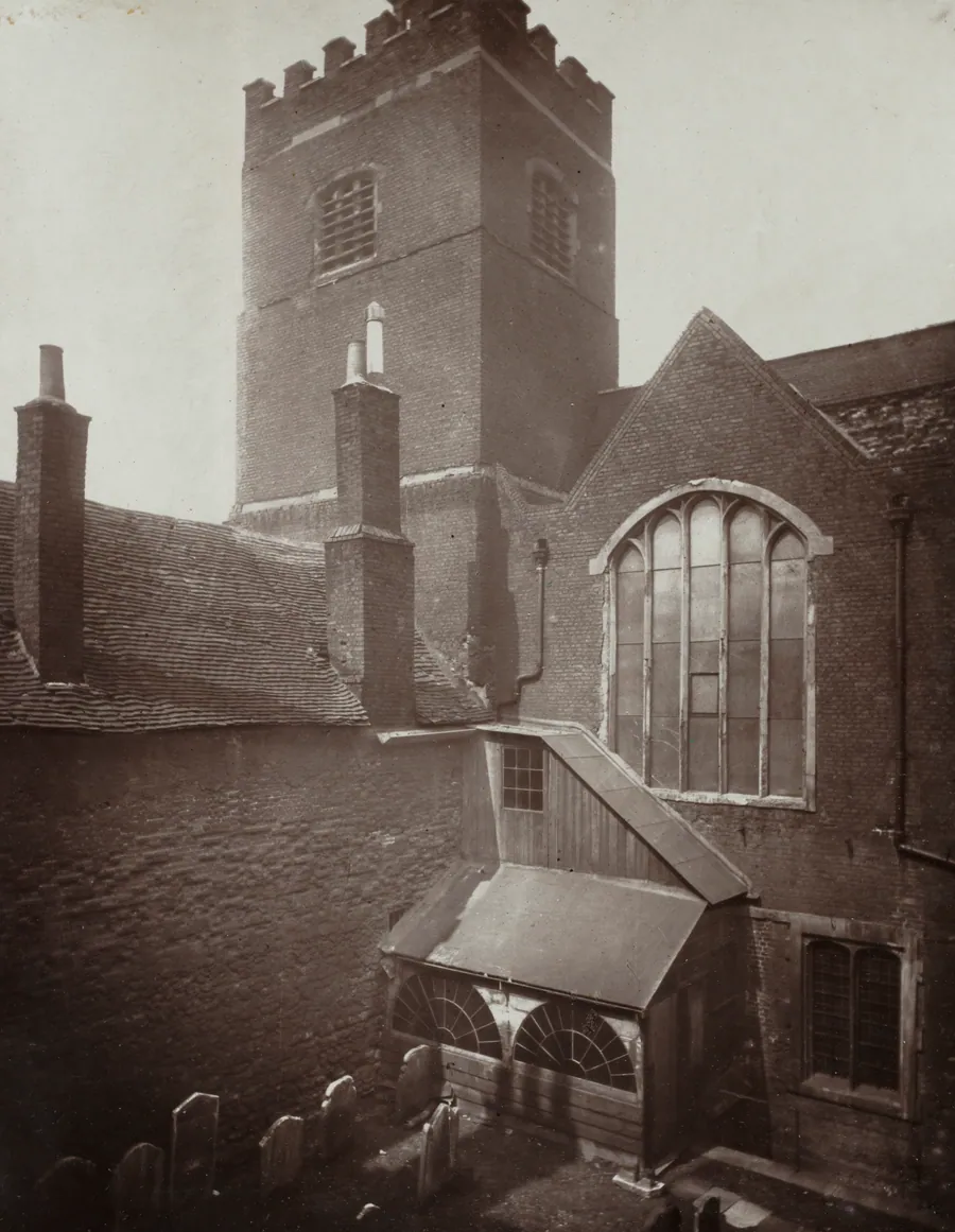 St. Bartholomews: The Green Churchyard on the Site of the Old South Transept by Alfred H. Bool
